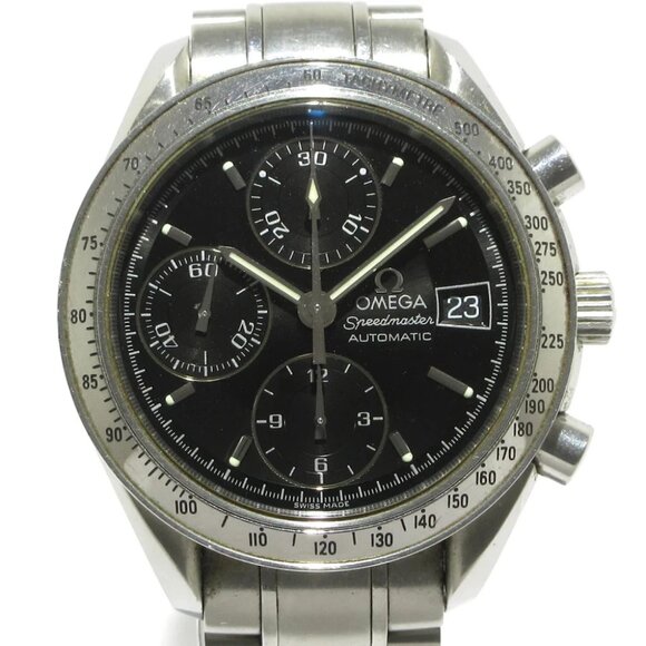 Auth OMEGA Speedmaster 3513.5 5******* Black Men's Wrist Watch - Picture 6 of 12